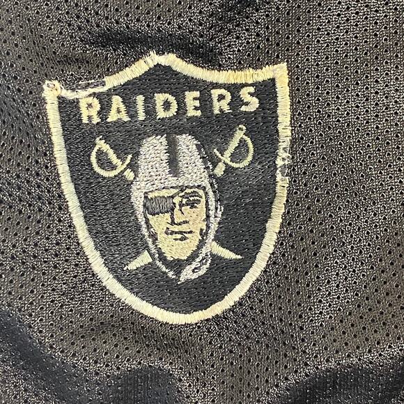 Oakland Las Vegas Raiders Practice Shorts Black Size L VINTAGE Embroidered Logo - Picture 4 of 10